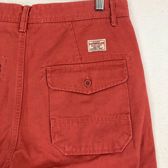 Caterpillar Heritage NWT Men's Size 34 Dusty Cedar Zip Fly Original Fit Shorts - Picture 4 of 16